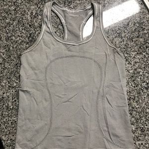 Lululemon Run Swiftly Striped Tank Top